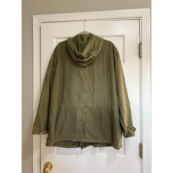 Free People Green Utility Joshua Tree Hooded Oversized Jacket - Picture 6 of 9